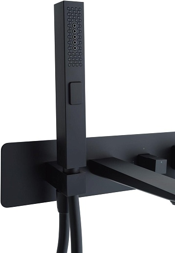 Allen Brau Смеситель для ванны с душем Infinity 5.21007-31 (с внутренней частью) черный матовый – картинка-13